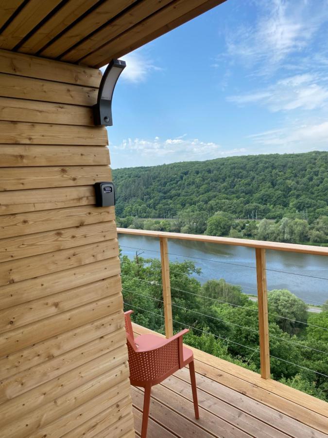 Chatka A Vyhlídka nad řekou Zdiby Exterior foto